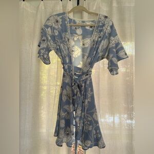 Boutique Label Floral Wrap Dress